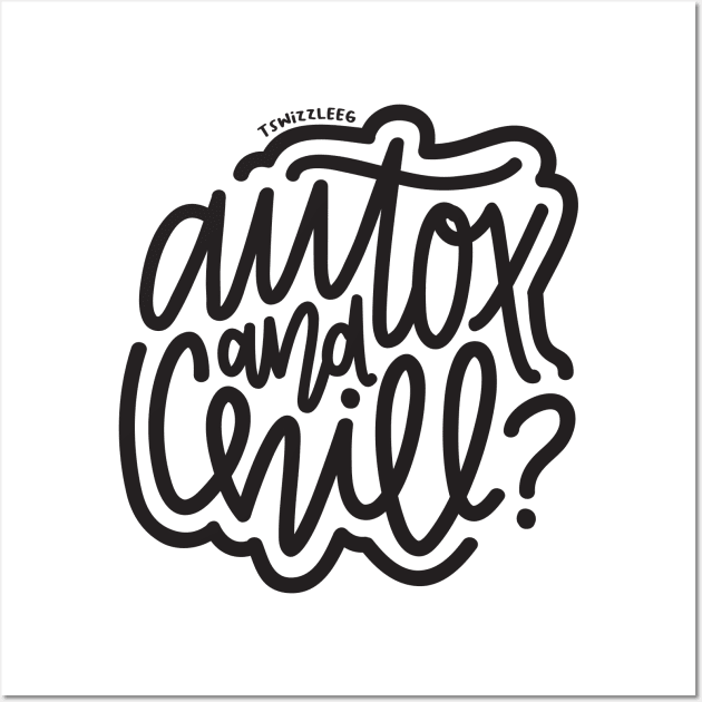 AutoX And Chill? - Dark Gray Wall Art by hoddynoddy